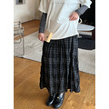英倫風格子長裙 SK13（APM select）_1