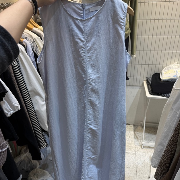 度假感無袖長洋裝｜有口袋 DR12