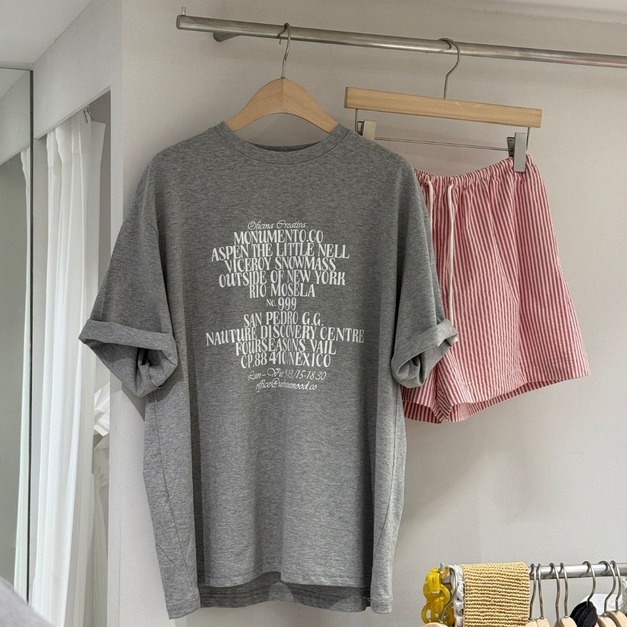 San Pedro字母Tee SS57
