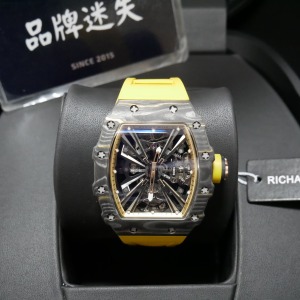 理查德．米勒 RICHARD MILLE RM12-01 鍛造碳纖維 黃錶帶