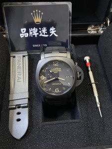 PANERAI 沛納海 黑武士 雙時區 Panerai Luminor 1950 PAM438