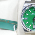 勞力士 OYSTER PERPETUAL OP系列 41mm 綠色 蠔式鋼 124300_3