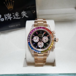 勞力士 彩虹圈黑面迪通拿 Daytona 116595RBOW
