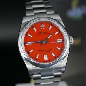 勞力士 OYSTER PERPETUAL OP系列 31mm 紅色 蠔式鋼 277200