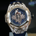 Hublot 宇舶 BIG BANG系列 SANG BLEU II 刺青金藍色密鑲鑽腕錶 418.OX.5108.RX.1604.MXM20