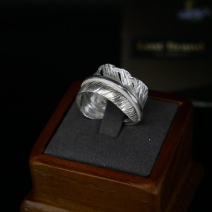 頂級 素羽寬版戒子