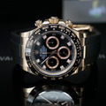 勞力士【配重版】黑面玫瑰金迪通拿矽膠錶帶 Rolex Daytona 116515-0057_1