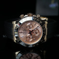 勞力士【配重版】粉面八鑽玫瑰金迪通拿矽膠錶帶 Rolex Daytona 116515-0021_1