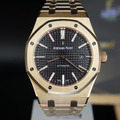 Audemars Piguet 愛彼 皇家橡樹 黑面玫瑰金AP 15400OR.OO.1220OR.01