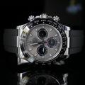勞力士【配重版】梁家輝 白金灰面迪通拿矽膠錶帶 Rolex Daytona 116519LN-0027_1