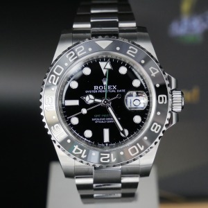 勞力士 格林威治 黑灰圈 三版全鋼皮蛋款 GMT-MASTER II 126710GRNR-0004