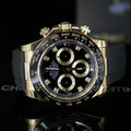 勞力士【配重版】黃金黑面鑽迪通拿矽膠錶帶 Rolex Daytona 116518LN-0046_1