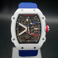 理查德．米勒 RICHARD MILLE RM67-02 經典白框紅藍跑道超輕運動腕錶