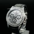 勞力士【配重版】新款梁家輝 鑲鑽灰面迪通拿矽膠錶帶 Rolex Daytona 126519LN_2