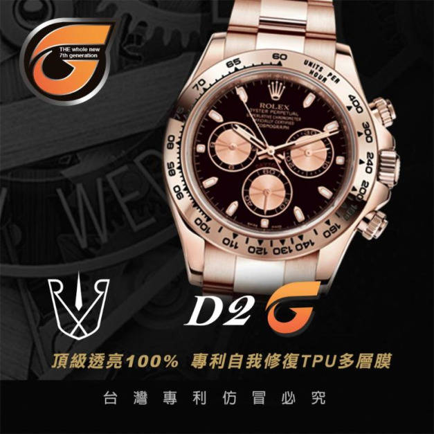 RX8-G D2 迪通拿金系列 40M_金圈 不銹鋼圈