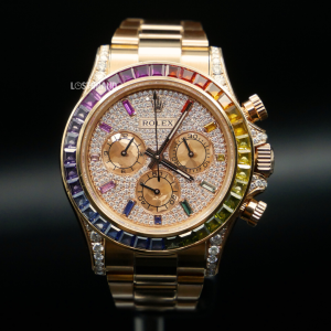勞力士【配重版】玫瑰金彩虹圈迪通拿 Rolex Daytona 116595RBOW