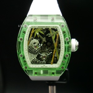 理查德．米勒 RICHARD MILLE  RM26-01 果凍綠圈大熊貓 白錶帶