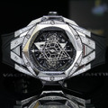 Hublot 宇舶 BIG BANG系列 SANG BLEU II 刺青鈦金密鑲鑽腕錶 418.NX.1107.RX.1604.MXM20_1