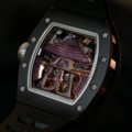 理查德．米勒 陀飛輪限量黑武士 黑色矽膠錶帶 RICHARD MILLE RM47_7