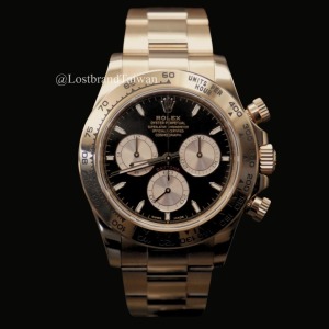 勞力士 黑面玫瑰金迪通拿鋼錶帶 Rolex  Daytona 126505-78595
