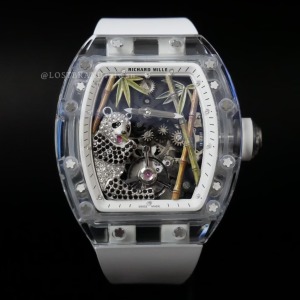理查德．米勒 RICHARD MILLE  RM26-01 透明款大熊貓 白錶帶