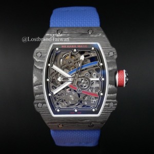 理查德．米勒 RICHARD MILLE RM67-02 經典黑框紅藍跑道超輕運動腕錶