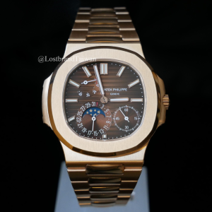 百達翡麗 PP5712/1R-001 棕面玫瑰金鷹鸚鵡螺 Patek Philippe Nautilus Annual Calendar