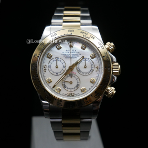 勞力士【配重版】半金帶鑽貝母面迪迪通拿 Daytona 116503