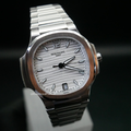 百達翡麗 Patek Philippe 波浪條文銀白色面盤 NAUTILUS 7118/1A-010_5