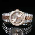 勞力士 36夕陽橘羅馬文字帶鑽圈日誌 Rolex Datejust 126281RBR-0002_6