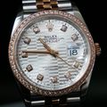 勞力士 36白斑馬格紋鑽圈日誌 Rolex Datejust 126281RBR-0027_2