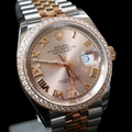 勞力士 36夕陽橘羅馬文字帶鑽圈日誌 Rolex Datejust 126281RBR-0002_1