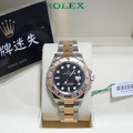 勞力士 Yacht Master 半金黑面玫瑰金圈遊艇 126621