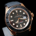 勞力士 40玫瑰金遊艇矽膠錶帶 Rolex Yacht-Master 116655_1