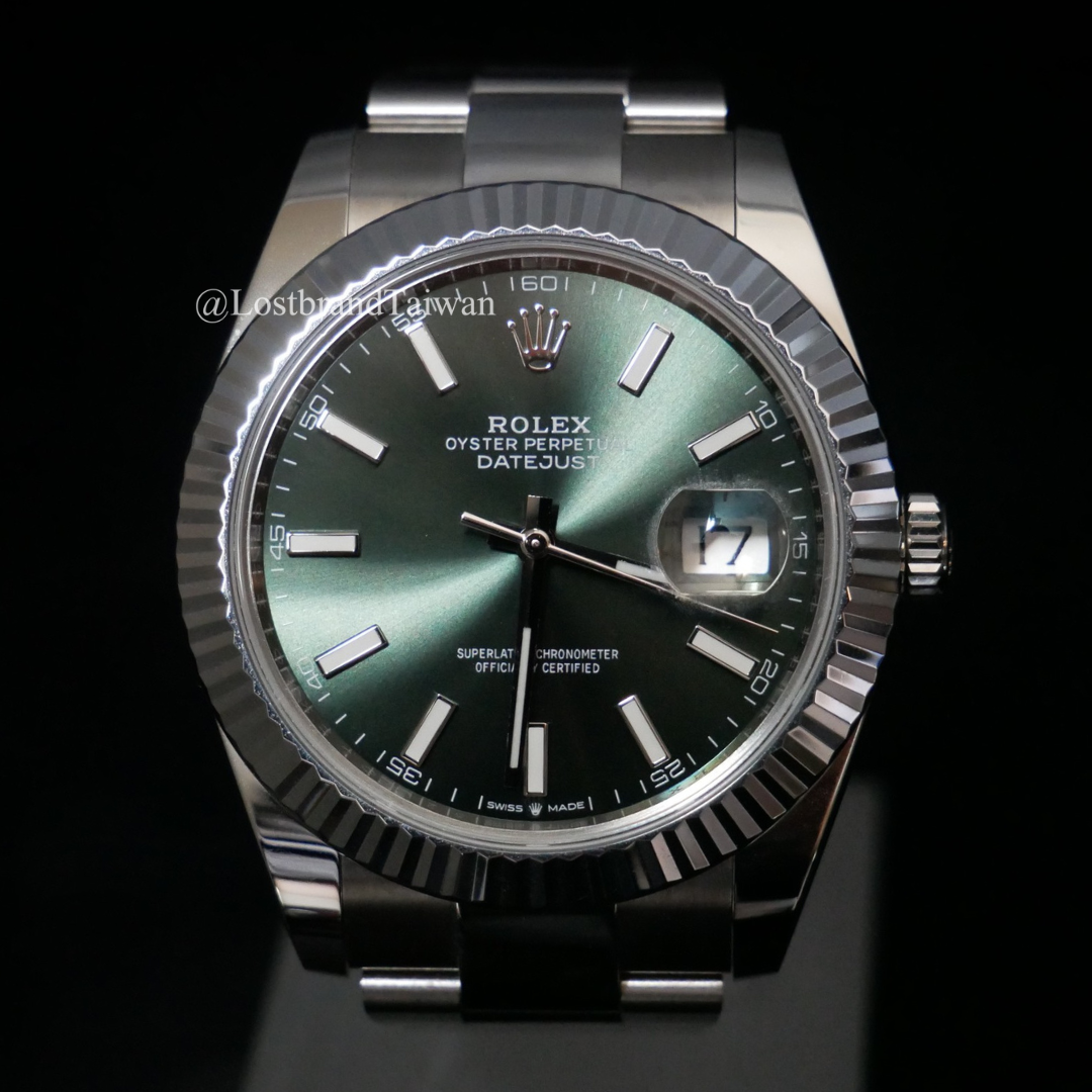 勞力士 DayJust 日誌系列 薄荷綠面 41mm  126334