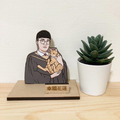 [客製] 插畫 專屬名片座 (可放文字立牌/Logo/QR code/雷雕)_3