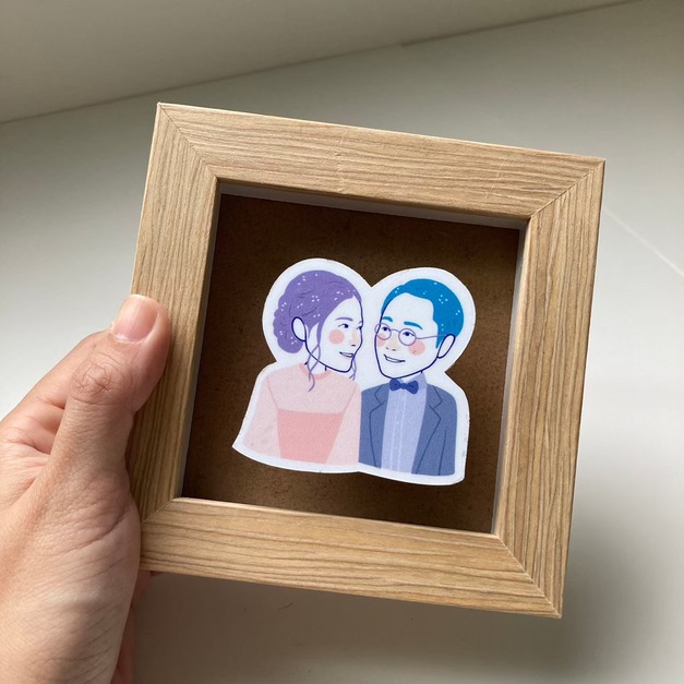 [客製] Cola插畫 迷你 立體相框