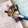 [客製] 搞笑趣味 大大臉 情侶款/閨蜜款/全家款 中性筆5支_5