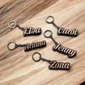 [客製] 手工原木英文鑰匙圈 姓名吊牌/ 名字吊牌 (文字客製)_4