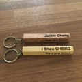 [客製] 原木鑰匙圈 姓名吊牌/ 名字吊牌(文字客製)_2