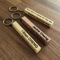 [客製] 原木鑰匙圈 姓名吊牌/ 名字吊牌(文字客製)_1