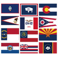 flags of U.S. state, territories Various sizes and materials are available Delivery to the world_2