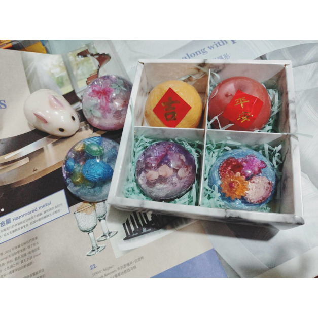 年節禮盒 艾草粽子皂 蘋果沐浴皂 御守保安康 橘子沐浴皂 馬卡龍沐浴皂