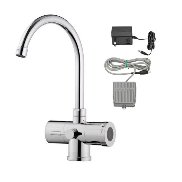 調溫腳踩式水龍頭 | 調溫腳踏水龍頭 | 附手動開關 |適用於醫院牙醫、護理站