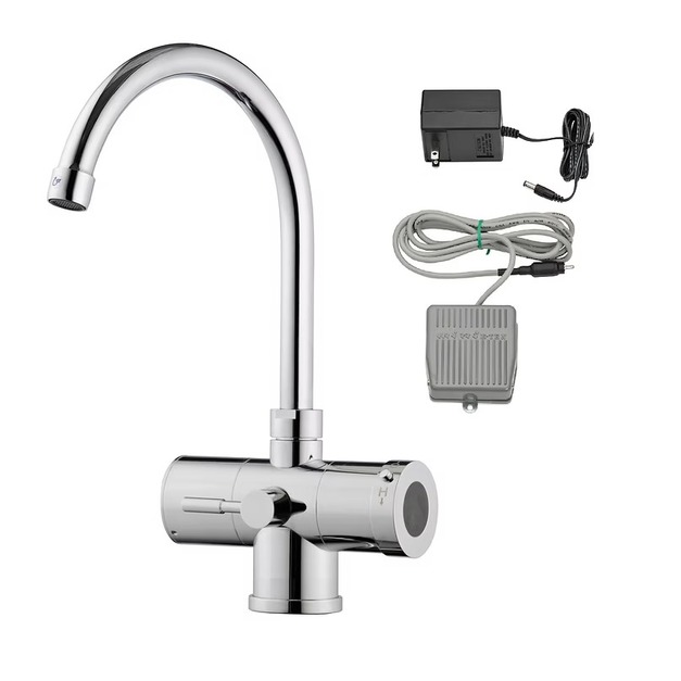 調溫腳踩式水龍頭 | 調溫腳踏水龍頭 | 附手動開關 |適用於醫院牙醫、護理站