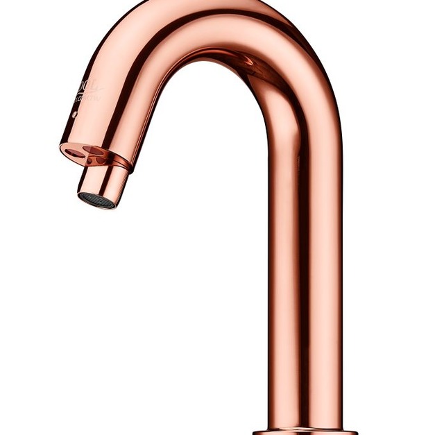 玫瑰金感應式水龍頭  (高度19cm) (省水標章)(環保標章)