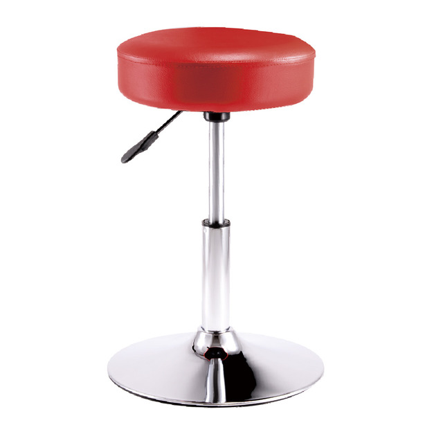 加厚吧檯椅 55cm高 紅色 圓盤腳