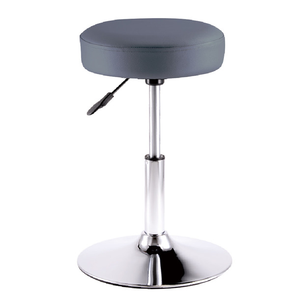 加厚吧檯椅 55cm高 灰色 圓盤腳