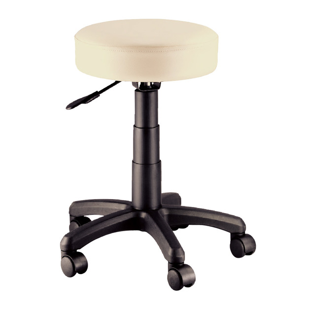 加厚吧檯椅 54cm高 米白 五爪塑鋼腳