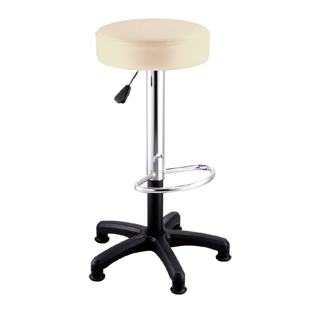 加厚吧檯椅 84cm高 米白 五爪塑鋼腳